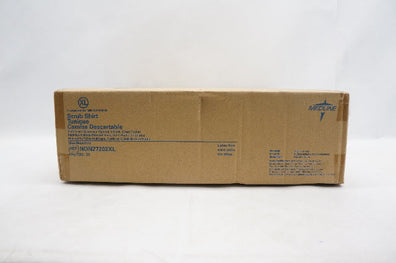 Medline NON27202XL Scrub Shirt X-Large Blue - Box of 30